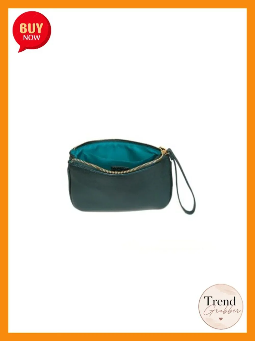 Signature Vegan Leather Wristlet – Pebbled Purse for Everyday or Night Out